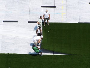 ForeverLawn Texas Crew Installing Artificial Turf